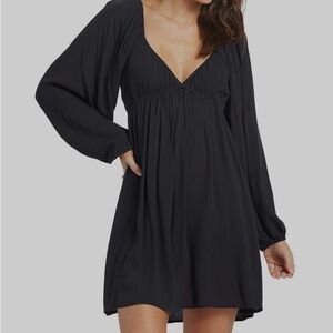 Roxy Black Smocked Dress